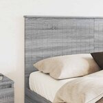 vidaXL Tête de lit Gris Sonoma 150 cm Bois d'ingénierie