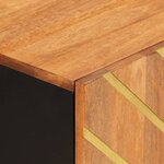 vidaXL Armoire latérale marron et noir 60x33 5x75 cm bois de manguier