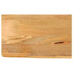 vidaXL Dessus de table à bord vivant 50x20x2 5 cm bois massif manguier