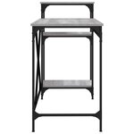 vidaXL Bureau et étagères sonoma gris 135x50x90 cm bois ingénierie/fer