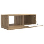 vidaXL Table basse Chêne artisanal 90 x 50 x 37 cm Bois d'ingénierie