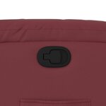 vidaXL Fauteuil inclinable Rouge bordeaux Similicuir