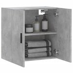 vidaXL Armoire murale gris béton 60x31x60 cm bois d'ingénierie