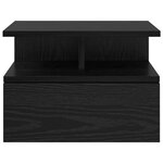 vidaXL Tables de chevet 2 Pièces Chêne Noir 40x31x27 cm Bois d'ingénierie