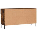 vidaXL Banc à chaussures chêne fumé 102x35x55 cm bois d'ingénierie