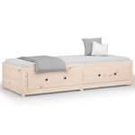 vidaXL Lit de jour sans matelas 80x200 cm bois de pin massif