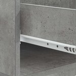 vidaXL Table basse Gris béton 49 x 50 x 40 cm Bois d'ingénierie