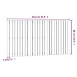 vidaXL Tête de lit murale Blanc 166x3x90 cm Bois massif de pin