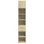 vidaXL Armoire de rangement mince chêne sonoma 40x42 5x225 cm