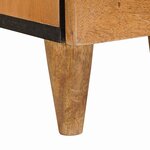 vidaXL Table de chevet avec tiroir Marron clair 40 x 33 x 46 cm