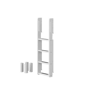 Flexa WHITE Kit pieces medianes et echelle droite pour lit superpose Blanc