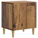 vidaXL Cabinet de chevet 2 Pièces Bois ancien 43 x 34 5 x 50 cm