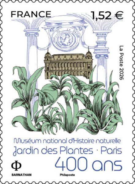 Timbre - Jardin des plantes - Lettre Verte