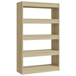 vidaXL Bibliothèque/Séparateur de pièce Chêne sonoma bois d'ingénierie