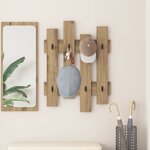 vidaXL Porte-manteau mural avec stockage Chêne artisan 60 x 3 x 82 cm