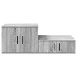 Armoire de rangement vidaXL Gris Sonoma 103x41x40 cm en bois aggloméré