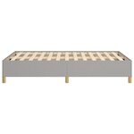 vidaXL Cadre de lit sans matelas gris clair 120x190 cm tissu