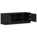 vidaXL Meuble TV Chêne noir 102 x 32 x 35.5 cm Bois d'ingénierie