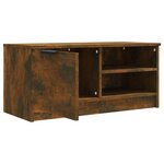 vidaXL Meubles TV 2 Pièces Chêne fumé 80x35x36 5 cm Bois d'ingénierie