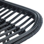 vidaXL Chaises de bar lot de 2 noir Rotin