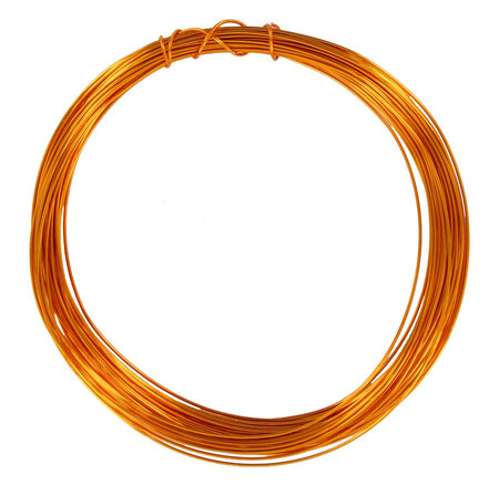Fil en métal bijoux à crocheter ø0 4 mm x 10 m orange