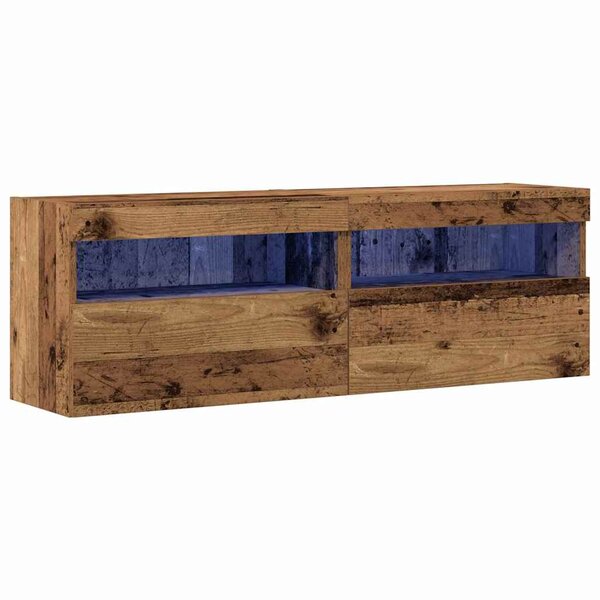 vidaXL Meuble TV mural Bois ancien 60 x 30 x 40 cm Bois d'ingénierie