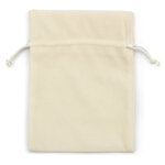 Pochon effet velours noir 7 5 x 7 cm (lot de 10)