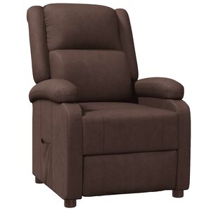 vidaXL Fauteuil inclinable Marron Similicuir