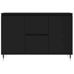 vidaXL Buffet noir 101 5x35x70 cm bois d’ingénierie