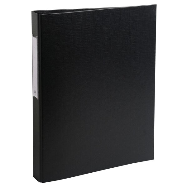 Classeur Rembordé Polypropylène 2 Anneaux Ronds De 25mm Sur 3eme De Couverture - Noir - X 10 - Exacompta