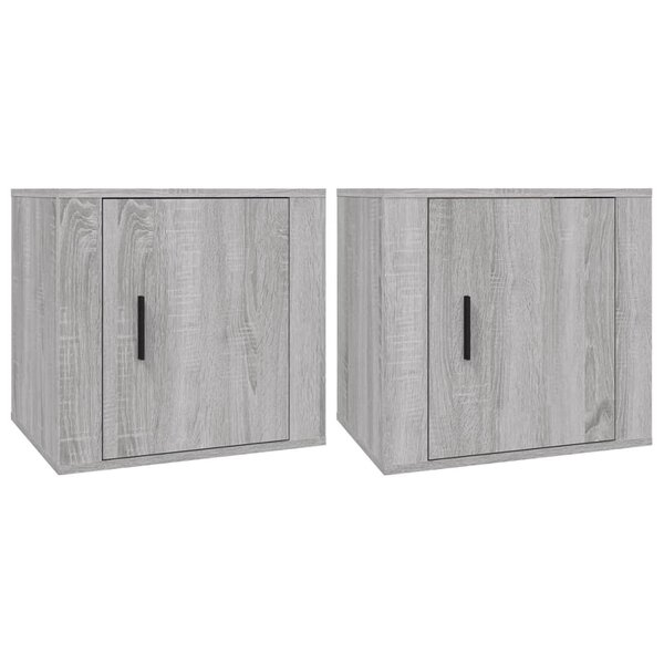 vidaXL Tables de chevet 2 Pièces Sonoma gris 50x39x47 cm