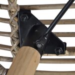 vidaXL Chaises à manger lot de 2 marron rotin naturel