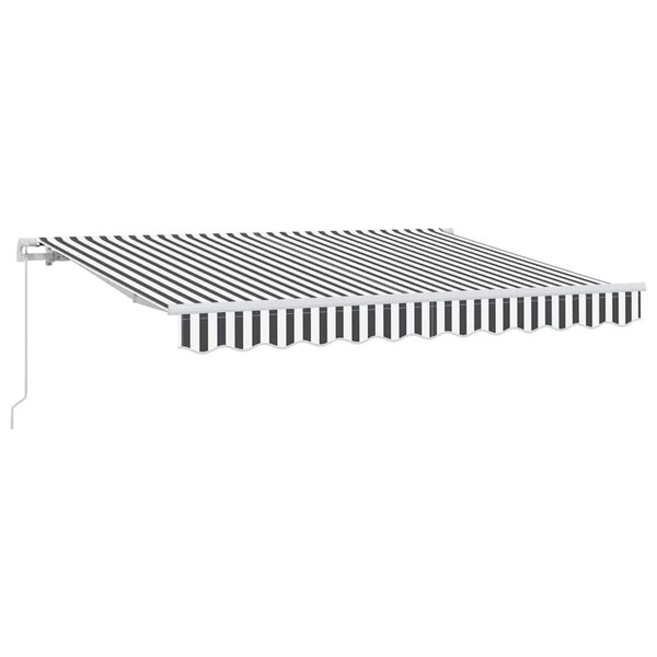 vidaXL Auvent Rétractable Anthracite 250 x 200 cm tissu