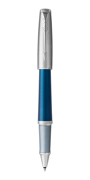 PARKER Urban Premium - Stylo roller, bleu profond, pointe fine, attributs chromés, recharge noire