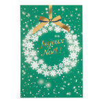 Carte De Vœux Noël Chic Couronne - Draeger paris
