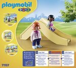 71157 Aire de jeux avec balancoire  toboggan et dinosaure a bascule