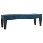 vidaXL Sommier à lattes de lit et matelas Bleu foncé 160x200cm Velours