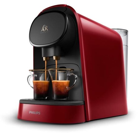 Machine a café a capsules double espresso PHILIPS L'Or Barista  LM8012/51 - Rouge + 9 capsules