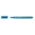 Marqueur staedtler metallic pointe ogive fine 2 7 mm couleurs assorties - pochette de 5