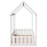 vidaXL Cadre de lit d'enfants forme de maison sans matelas 80x160 cm