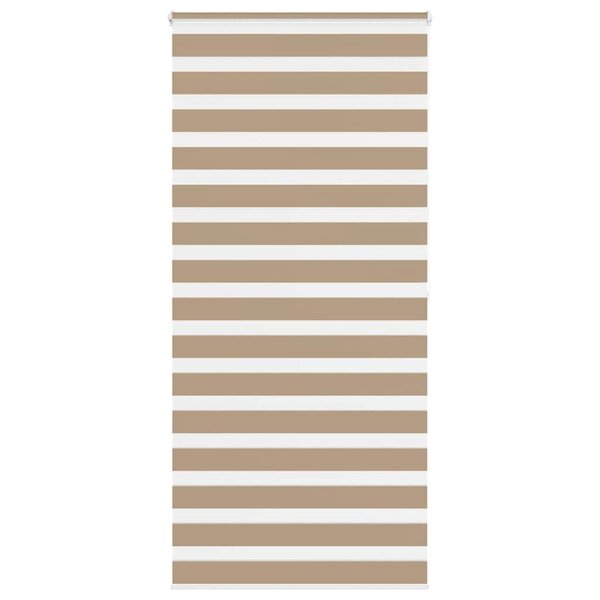 vidaXL Store zèbre marron sable largeur du tissu 110 9 cm polyester