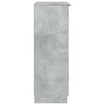 vidaXL Armoire à chaussures Gris béton 59x35x100 5 cm Bois d'ingénierie