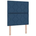 vidaXL Lit à ressorts avec matelas Bleu 80 x 200 cm tissu
