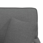 vidaXL Chaise lounge avec jupe Gris foncé 91 x 157 x 91 cm tissu