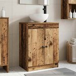 vidaXL Meuble de salle de bain avec évier Bois ancien 54 x 35 x 83 cm
