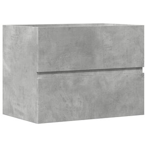 vidaXL Armoire de salle de bain gris béton bois d'ingénierie