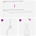 vidaXL Auvent rétractable électrique Vert et blanc 300 x 250 cm