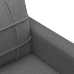 vidaXL Ensemble de canapés 3 Pièces avec coussins Gris foncé Tissu