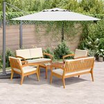 vidaXL Ensemble bistrot 5 Pièces Marron 75 x 45 x 38cm