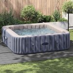 vidaXL Tapis de piscine Gris clair 396 x 396 cm